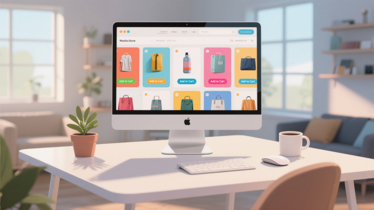 Osoba zajmująca się tworzeniem angażujących treści marketingowych, takich jak zdjęcia produktów lub posty na bloga, dla sklepu internetowego.